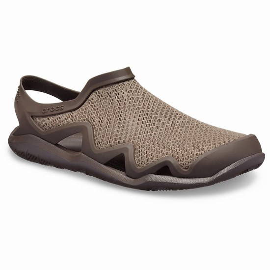 Crocs Swiftwater™ Mesh Wave Sandale Panske Čokoláda | BJM843107